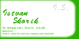 istvan skorik business card